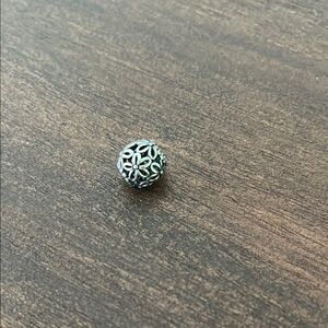 Silver Floral Charm Bead